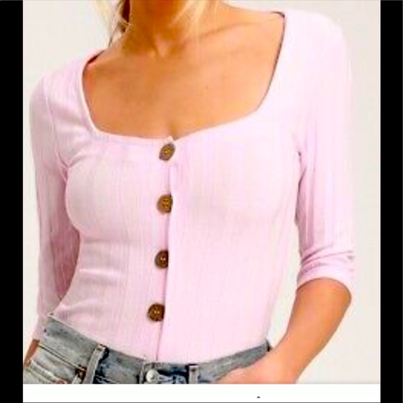 HOST PICK!! Free People Central Park top in Blush - Picture 2 of 8